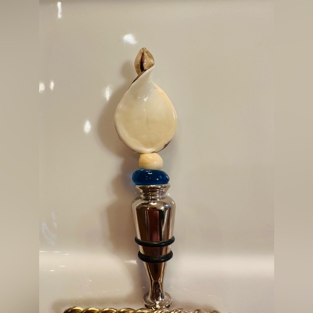 ARTFUL CABOCHON WINE  STOPPER CORK 🍷 GREAT CONDITION - Picture 4 of 4